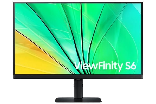 Samsung ViewFinity S6 S27D600EAU - LED-skjerm - 27" - 2560 x 1440 QHD @ 100 Hz - IPS - 350 cd/m² - 1000:1 - HDR10 - 5 ms - HDMI, DisplayPort - sort