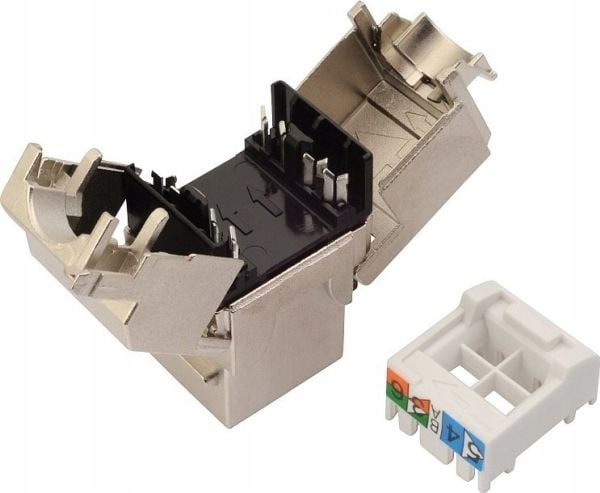 Solarix SXKJ-5E-STP-BK-NA - Modulaarinen sisäkappale - CAT 5e - STP - RJ-45 - musta
