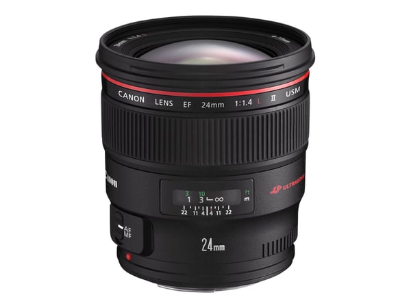 Canon EF - Laajakulmaobjektiivi - 24 mm - f/1.4 L II USM - Canon EF - EOS 1000, 1D, 50, 500, 5D, 7D, Kiss F, Kiss X2, Kiss X3, Rebel T1i, Rebel XS,...