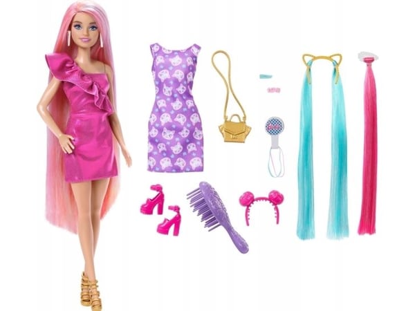 Barbie Mattel Fun Hair nukke tarvikkeineen (JDC85)