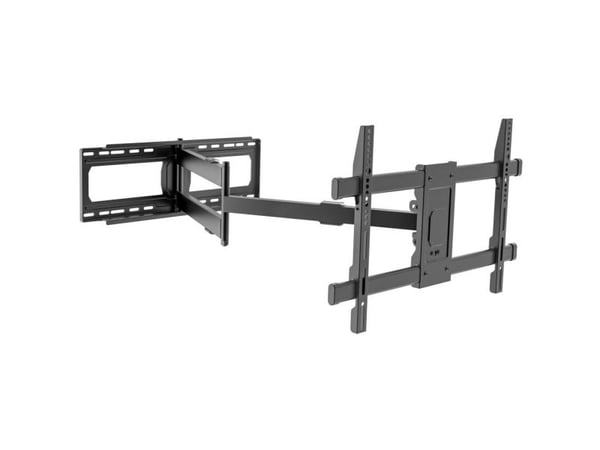 TECHly - Monteringssett (veggmontering) - full bevegelse - for LCD-skjerm - ekstra lang - svart - skjermstørrelse: 42"-80"