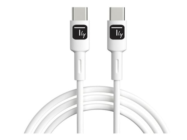 Techly ICOC-MUSB20-C60W1, 1 m, USB C, USB C, USB 2.0, 0,48 Gbit/s, Hvit