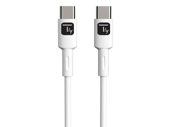 Techly ICOC-MUSB20-C60W1, 1 m, USB C, USB C, USB 2.0, 0,48 Gbit/s, Hvit