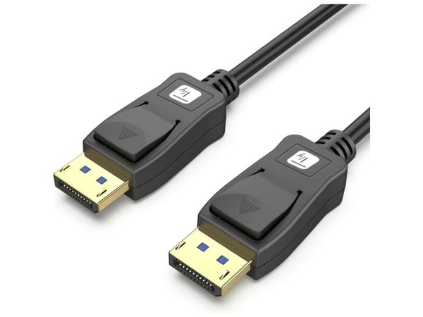 TECHly - DisplayPort-kabel - DisplayPort (hane) till DisplayPort (hane) - DisplayPort 2.1 - 5 m - 4K240 Hz (3840 x 2160) stöd, 8K120 Hz (7680 x 432...
