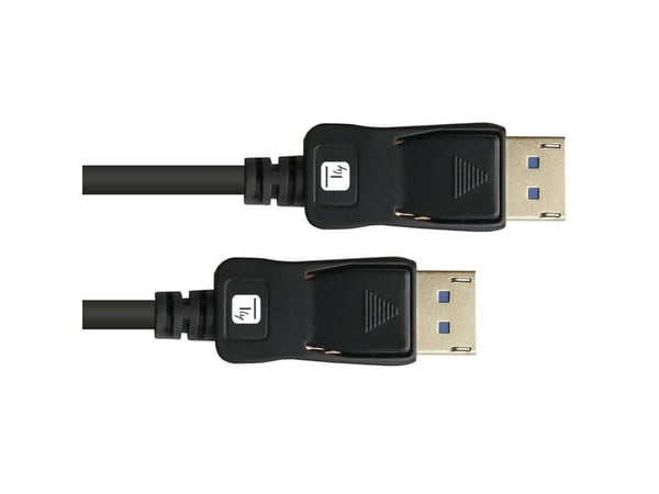 TECHly - DisplayPort-kabel - DisplayPort (hane) till DisplayPort (hane) - DisplayPort 2.1 - 5 m - 4K240 Hz (3840 x 2160) stöd, 8K120 Hz (7680 x 432...