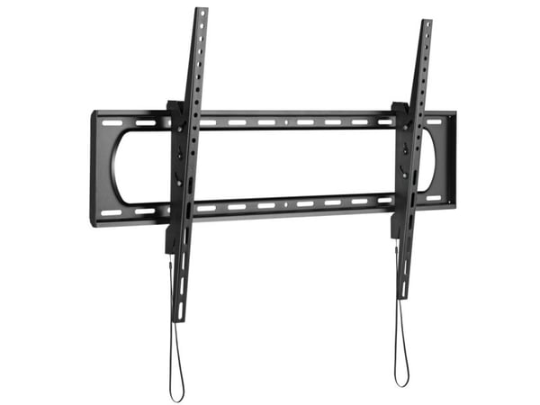 TECHly - Monteringssett (veggbrakett) - Smal - for LCD-display / bøyd LCD-display - vippbar - robust stål - svart - skjermstørrelse: 60"-120"