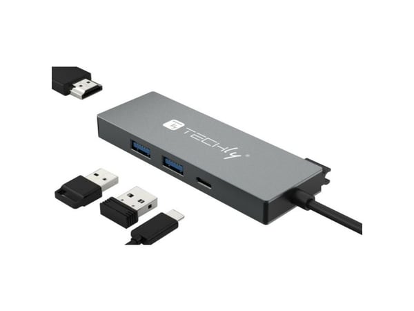 TECHly - Dockningsstation - USB-C 3.2 Gen 1 - HDMI