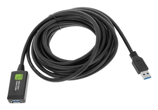 Techly ICUR3050G, 5 m, USB A, USB A, USB 3.2 Gen 1 (3.1 Gen 1), Sort