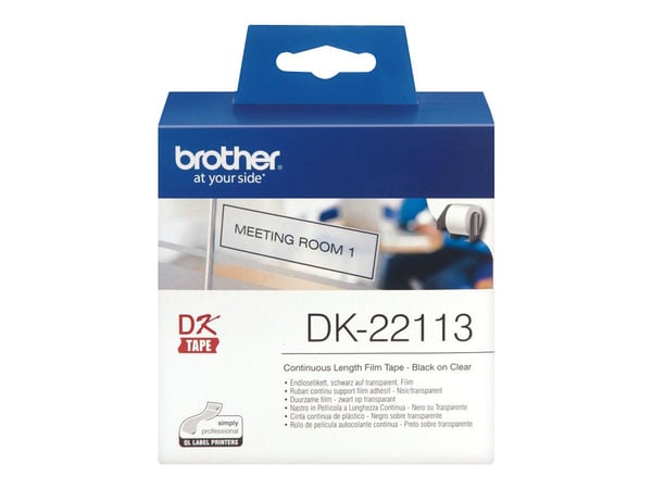 Brother DK-22113 - Blank - Rull (6,2 cm x 15,2 m) film - for Brother QL-1050, QL-500, QL-550, QL-560, QL-570, QL-600, QL-650, QL-710, QL-720, QL-820
