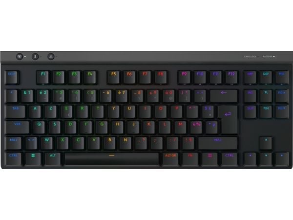 Logitech G G515 LIGHTSPEED TKL, Langaton, RF Wireless + Bluetooth, Mekaaninen, AZERTY, RGB LED, musta