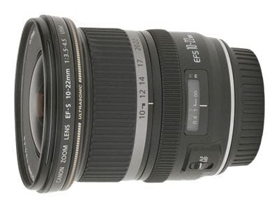 Canon EF-S - Vidvinkelzoomobjektiv - 10 mm - 22 mm - f/3.5-4.5 USM - Canon EF/EF-S - for EOS 1000, 40, 450, 50, 500, 7D, Kiss F, Kiss X2, Kiss X3, ...