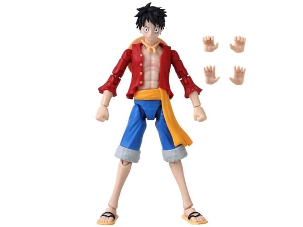 Bandai ANIME HEROES One Piece-figur med tilbehør, 16 cm - Monkey D. Luffy