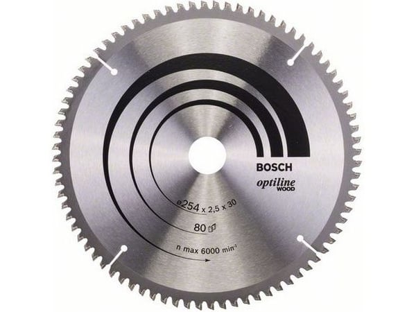Bosch PYÖRSSISAHANTERÄ 254X30MM 2,5MM80T -5GR PUU