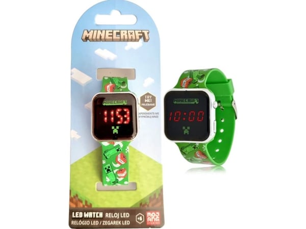 MINECRAFT LED-digitaalikello MIN4129 Lapset Euroswan