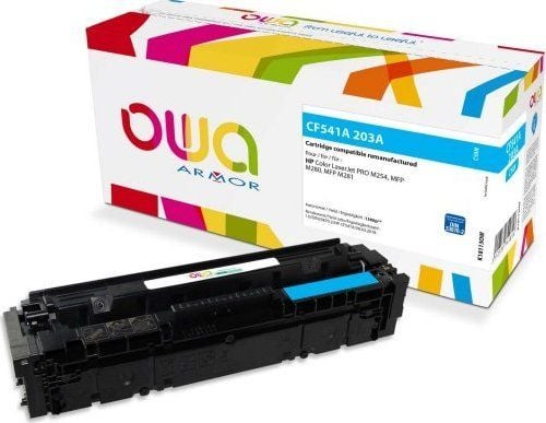 OWA Toner kompatibel til HP CF541A og 203A cyan 1300 S.
