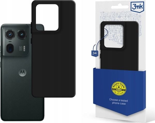 3MK Matt veske, deksel, Motorola, Moto Edge 50 Ultra, 17 cm (6,7"), sort