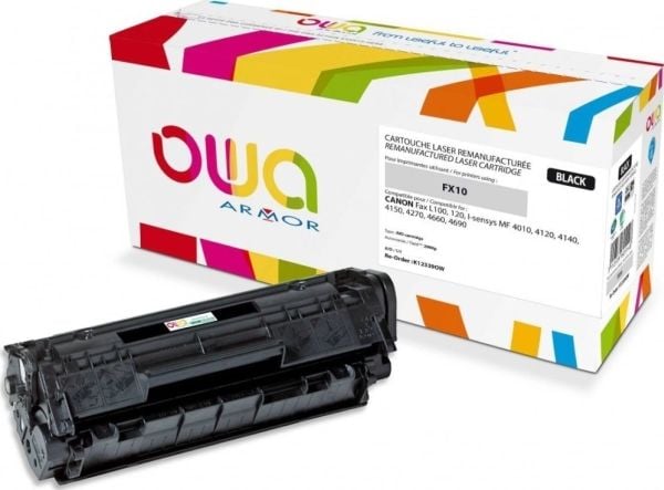 OWA - Svart - kompatibel - gjenfabrikert - tonerpatron (alternativ for: Canon FX-10) - for Canon i-SENSYS FAX-L140, L160, MF4018, MF4320, MF4330, M...