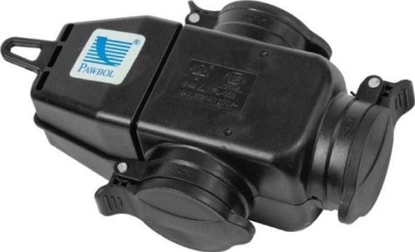 Pawbol SOCKET D.3156 S 3 uttag 3 x 250 V IP44