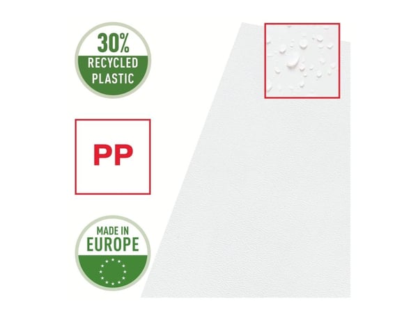 Esselte - L-formet mappe - for A4 (210 x 297 mm) - kapasitet: 40 ark - gjennomsiktig