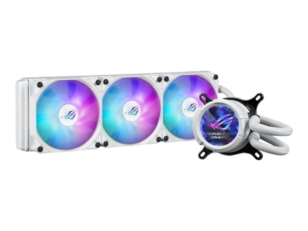 ASUS ROG Strix LC III 360 ARGB White Edition Datamaskinveske Alt-i-ett væskekjøler 12 cm hvit (90RC00W2-M0UAY0)