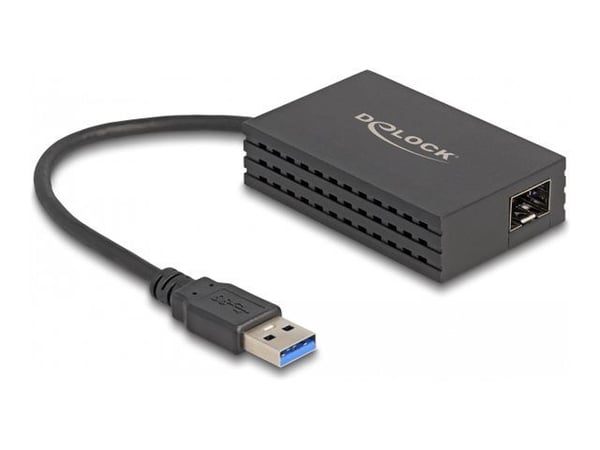 Delock - Nettverksadapter - USB 3.0 - Gigabit SFP x 1 - svart