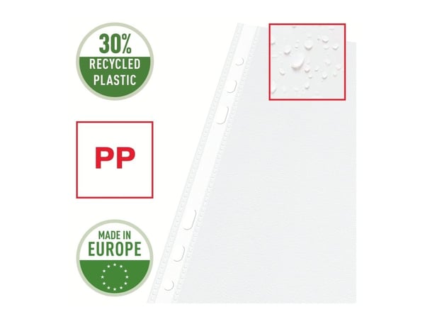Plastlommer A5 Esselte 56123 0,075mm m/præg - (100 stk.)