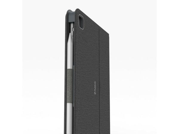 ZAGG Messenger Folio 2 - Tastatur og folioveske (boks) - bærbar - trådløs - QWERTY - Nordisk - koksgrå - for Apple 10.9-inch iPad Air