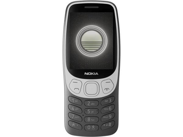 Nokia 3210, Perusmalli, Kaksois-SIM, 6,1 cm (2.4"), 2 MP, 1450 mAh, Musta