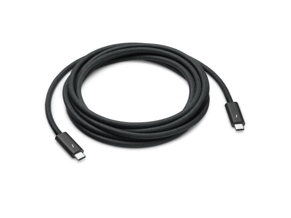 Apple Thunderbolt 4 Pro - Thunderbolt-kabel - USB-C (hann) til USB-C (hann) - USB 3.2 / USB4 / Thunderbolt 3 / Thunderbolt 4 / DisplayPort - 3 m - ...