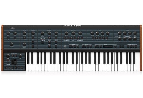 Behringer Behringer UB-Xa - Analog 16-stemmers polyfonisk synthesizer med 8 vintage-moduser, doble VCF-er og 61 tangenter med After-Touch.