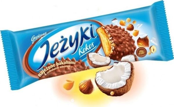 Goplana kjeks Jeżyki, GOPLANA, 140 g, kokos