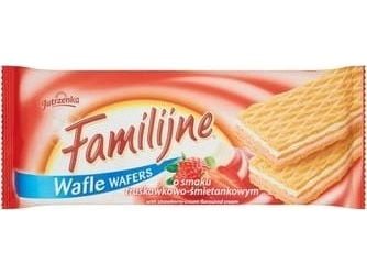 Jutrzenka familievafler jordbær-krem 180 g