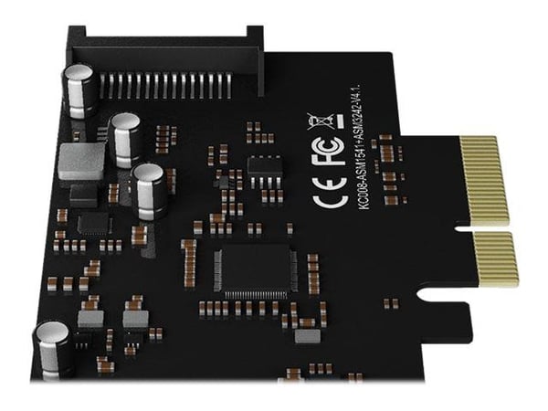 ICY BOX IB-PCI1901-C32 - USB-sovitin - PCIe 3.0 x4 - USB-C 3.2 Gen 2x2 x 1 - lajittelu - lajittelu
