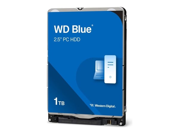 Western Digital Blue , 1 TB, 5400 RPM, 128 MB, 2.5", Serial ATA III