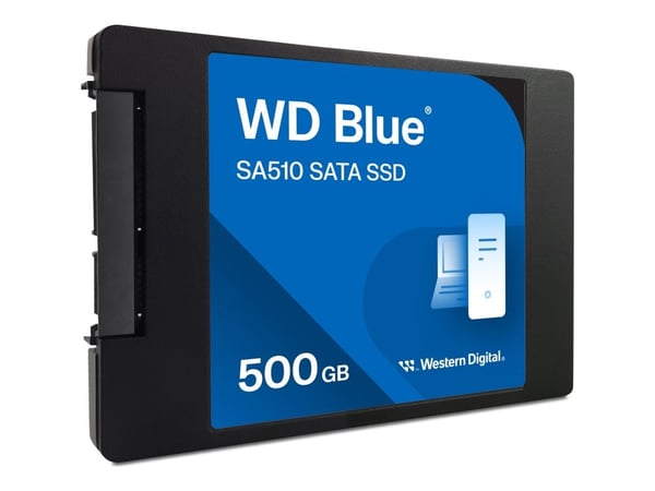 WD Blue SA510 WDS500G3B0A - SSD - 500 GB - intern - 2,5" - SATA 6Gb/s - blå