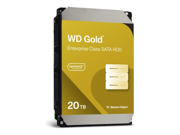 WD Gold WD202KRYZ - Harddisk - Enterprise - 20 TB - intern - 3.5" - SATA 6Gb/s - 7200 rpm - buffer: 512 MB