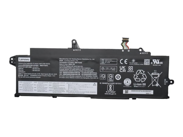 LG Energy Solution - Batteri til bærbar PC - litiumion - 4-cellers - 3711 mAh - 57 Wh - FRU - for ThinkPad T14s Gen 3 21CQ, 21CR; T14s Gen 4 21F6, ...