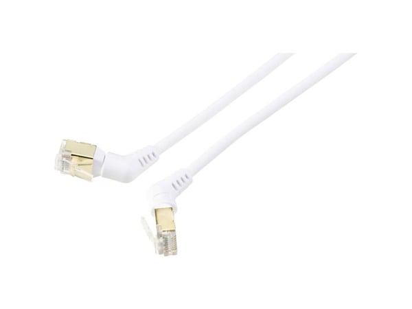 Renkforce RF-6071574, 2 m, Cat8.2, S/FTP (S-STP), RJ-45, RJ-45, valkoinen