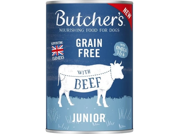 BUTCHER'S Original Junior mega pack mix, våtfoder till hund, 6 x 400 g