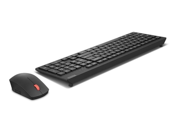 Lenovo Essential Wireless Combo Gen 2 - Tastatur- og mussett - trådløs - 2.4 GHz - Fransk - svart - pappeske - CRU
