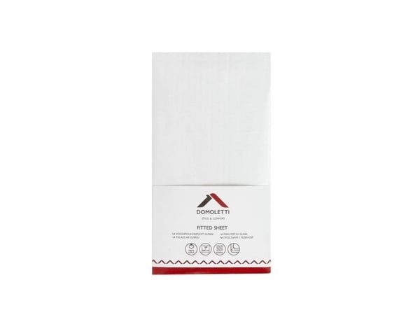 Domoletti Fitted Sheet Sateen 140X200x25 cm White