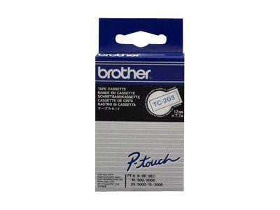 Brother - Hvit, blå - Rull (1,2 cm x 7,7 m) 1 stk skriverteip - for P-Touch PT-15, PT-20, PT-2000, PT-3000, PT-500, PT-5000, PT-6, PT-8, PT-8E