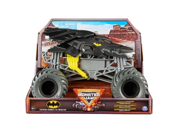 Monster Jam Batman, Monster lasbil, 3 År, Metall, Sort, Grå, Gul