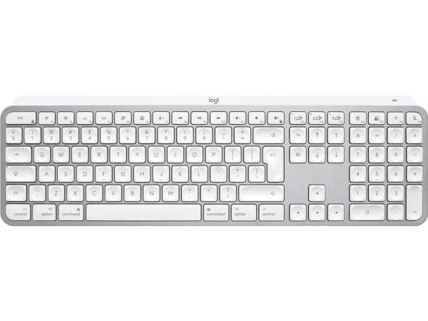 Logitech Master Series MX Keys S for Mac – Tastatur – full størrelse – bagasjebeskytter – trådløs – Bluetooth LE – QWERTY – US International