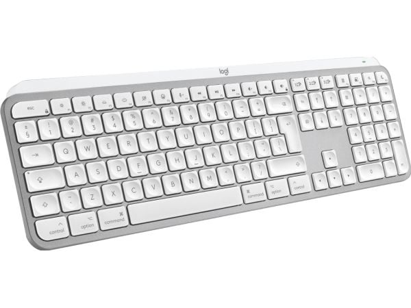 Logitech Master Series MX Keys S for Mac – Tastatur – full størrelse – bagasjebeskytter – trådløs – Bluetooth LE – QWERTY – US International
