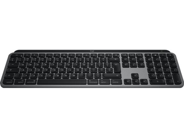 Logitech Master Series MX Keys S for Mac - Tangentbord - full size - bakgrundsbelyst - trådlös - Bluetooth LE - QWERTY - USA, internationellt - rym...