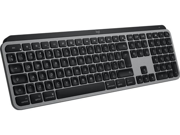 Logitech Master Series MX Keys S for Mac - Tangentbord - full size - bakgrundsbelyst - trådlös - Bluetooth LE - QWERTY - USA, internationellt - rym...