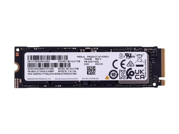 Samsung PM9A1a MZVL21T0HDLU - SSD - 1 TB - inbyggd - M.2 - PCIe 4.0 x4 (NVMe)