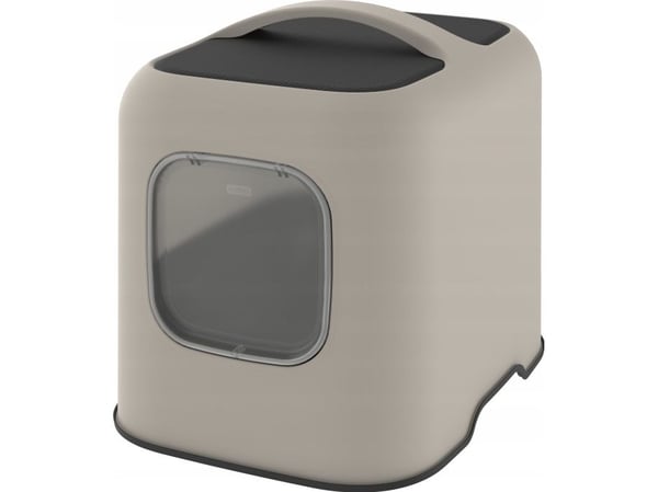 Rotho BIALA, Katt, Kattsandlåda med tak, Beige, Plast, 395 mm, 510 mm
