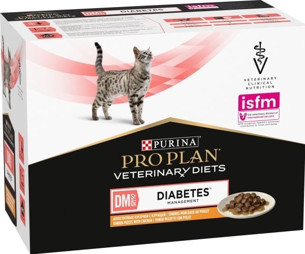 Purina Pro Plan Vet Feline DM våtfoder katt kyckling 850 g